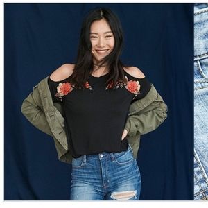 American Eagle Embroidered Shirt